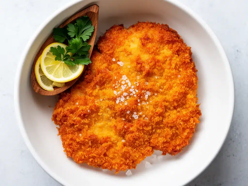 Airfryer Schnitzel: 15 Min Knusprig & Fettarm 4 Airfryer Schnitzel preparation steps