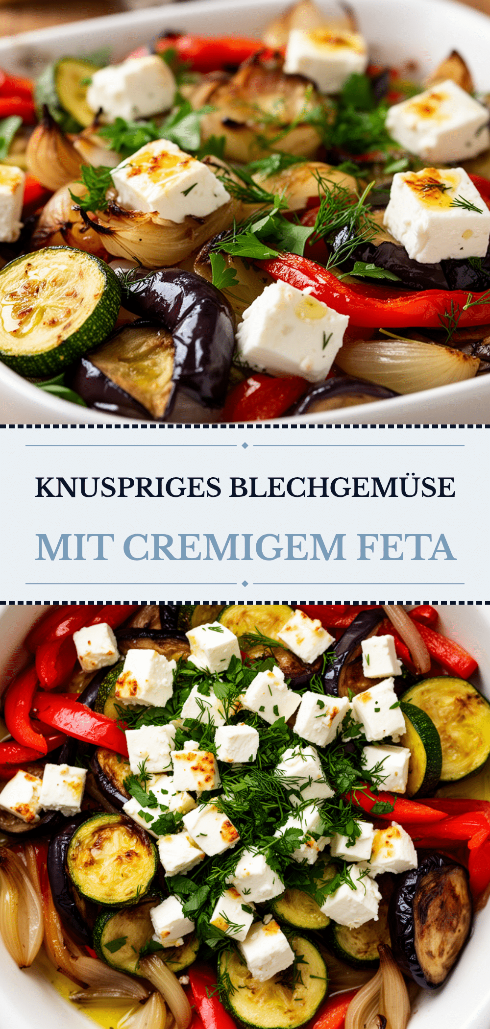 Blechgemüse mit Feta: 30 Min. einfaches Ofengemüse 5 Blechgemüse mit Feta recipe