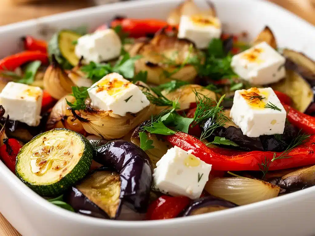 Blechgemüse mit Feta - featured image