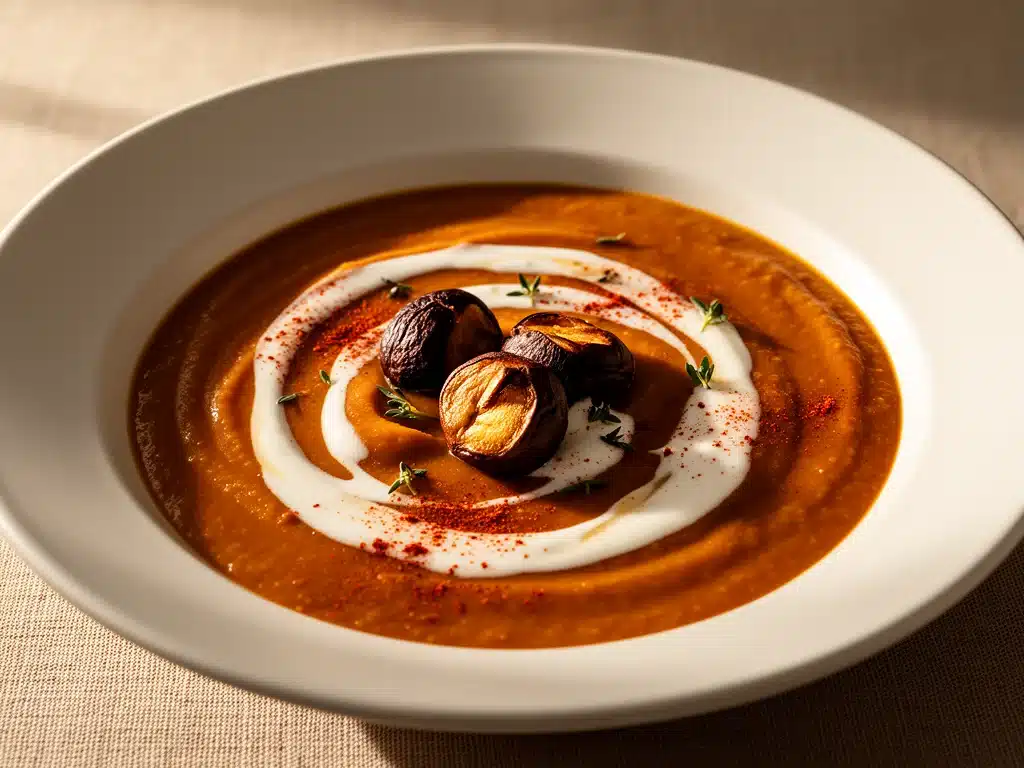 cremige Kastaniensuppe - featured image