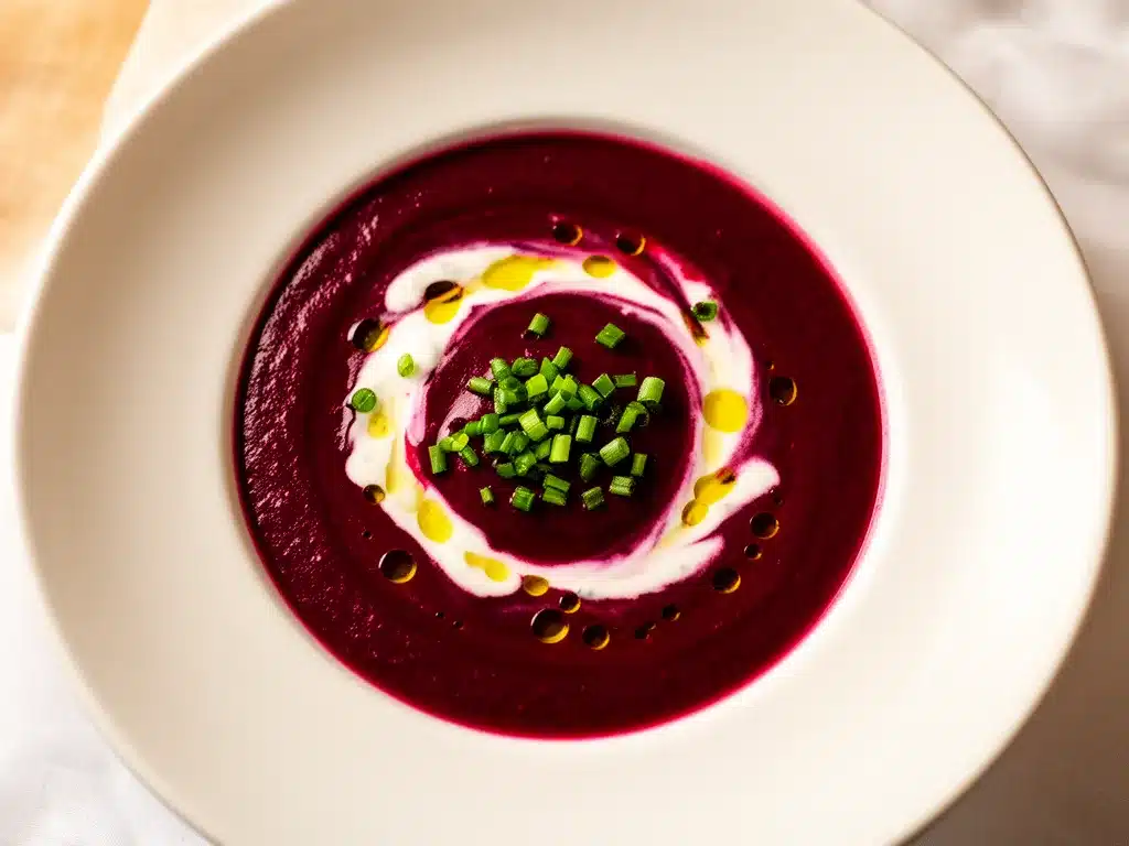 Cremige Rote-Bete-Suppe mit Meerrettich in 20 Min 4 Cremige Rote-Bete-Suppe mit Meerrettich preparation steps
