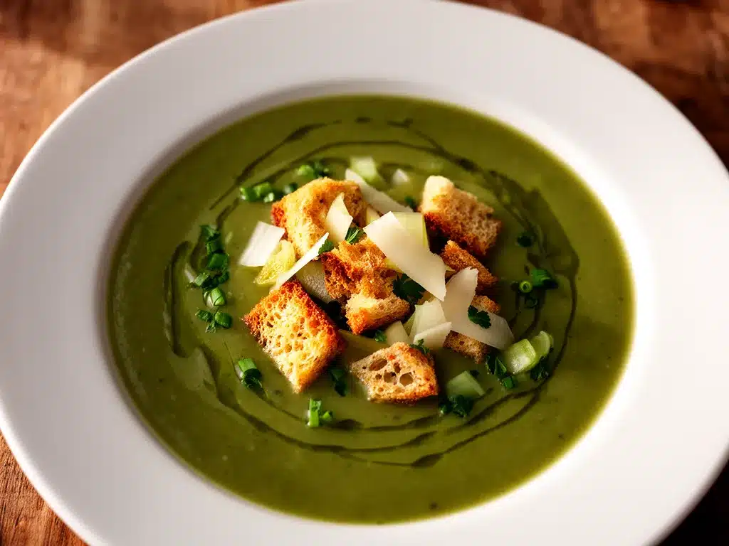 Cremige Selleriesuppe mit Croutons: Das perfekte Herbstrezept 4 Cremige Selleriesuppe mit Croutons preparation steps