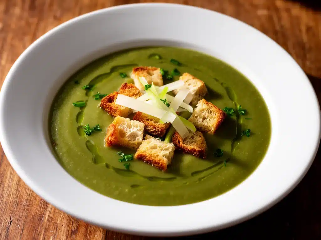 Startseite 7 Cremige Selleriesuppe mit Croutons - featured image