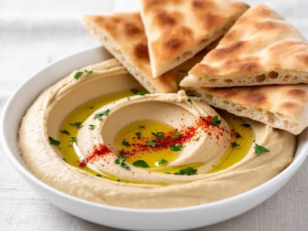 cremiger libanesischer Hummus - featured image