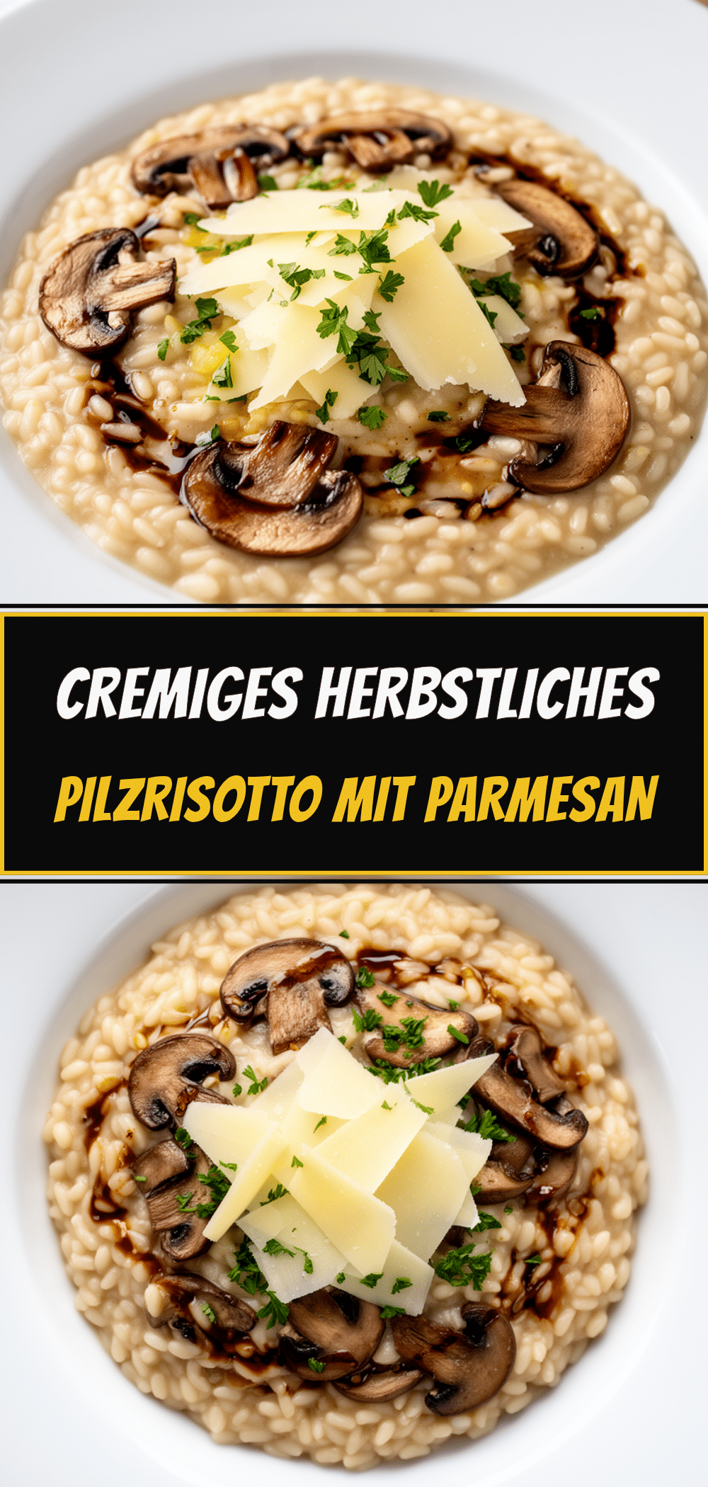 Cremiges Pilzrisotto mit Parmesan: 30 Min 5 cremiges Pilzrisotto mit Parmesan recipe