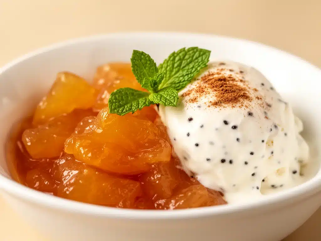 Cremiges Quitten-Kompott mit Vanille - featured image