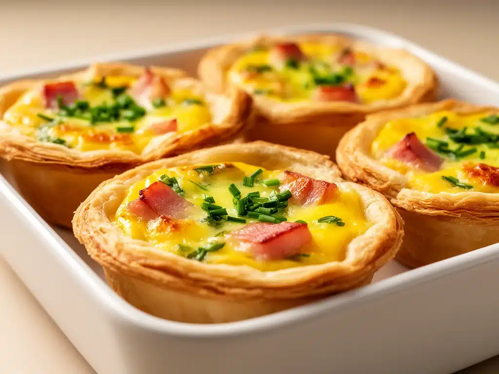 einfache Quiche in der Muffinform - featured image