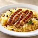 Fränkische Bratwurst mit Sauerkraut - featured image