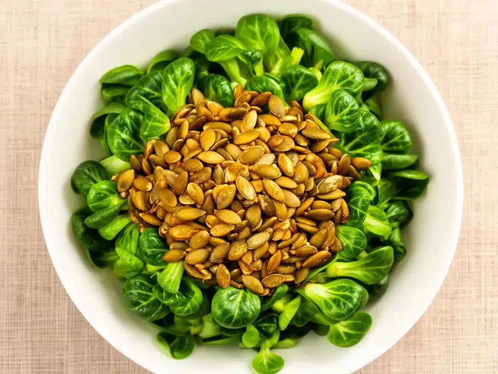 Gesunder Feldsalat mit Kürbiskernen: 5 Min. Rezept 4 Gesunder Feldsalat mit Kürbiskernen preparation steps