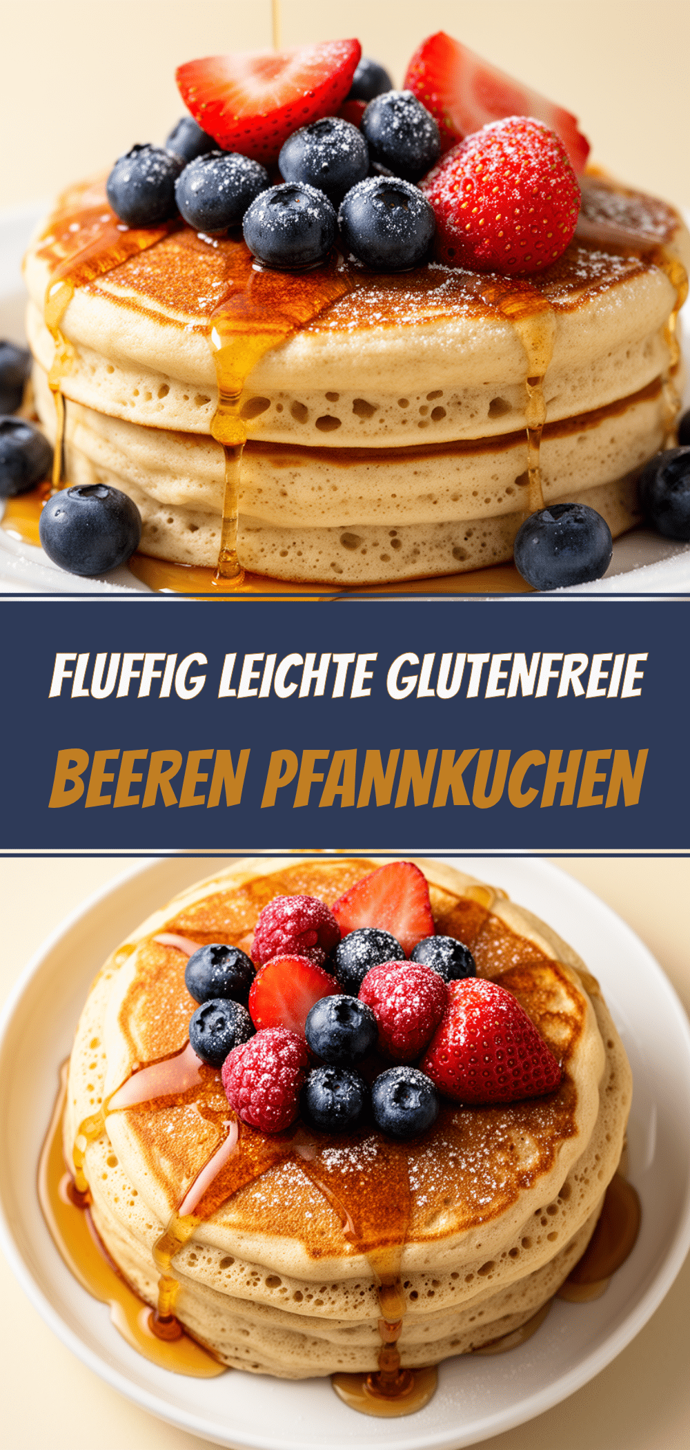 Glutenfreie Pfannkuchen: Fluffig & Einfach mit Beeren 5 glutenfreie Pfannkuchen mit Beeren recipe