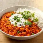 Günstiges Linsen-Curry mit Reis - featured image