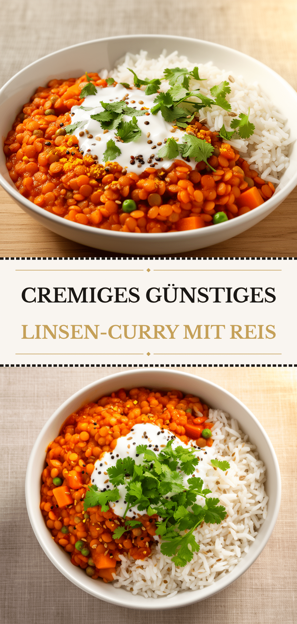 Günstiges Linsen-Curry mit Reis in 20 Min 5 Günstiges Linsen-Curry mit Reis recipe