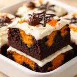 Halloween Kürbis Brownies - featured image