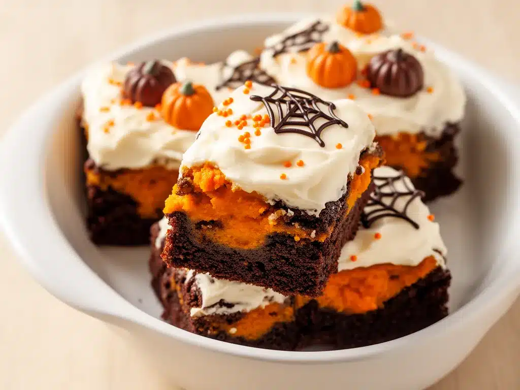 Halloween Kürbis Brownies: 5 Einfache Schritte 4 Halloween Kürbis Brownies preparation steps