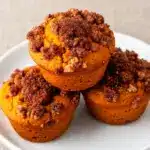Halloween Kürbis-Muffins mit Zimtstreuseln - featured image