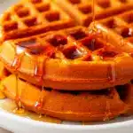 Halloween Kürbis-Waffeln - featured image