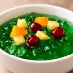 Halloween Nachtisch-Schleim mit grüner Götterspeise - featured image