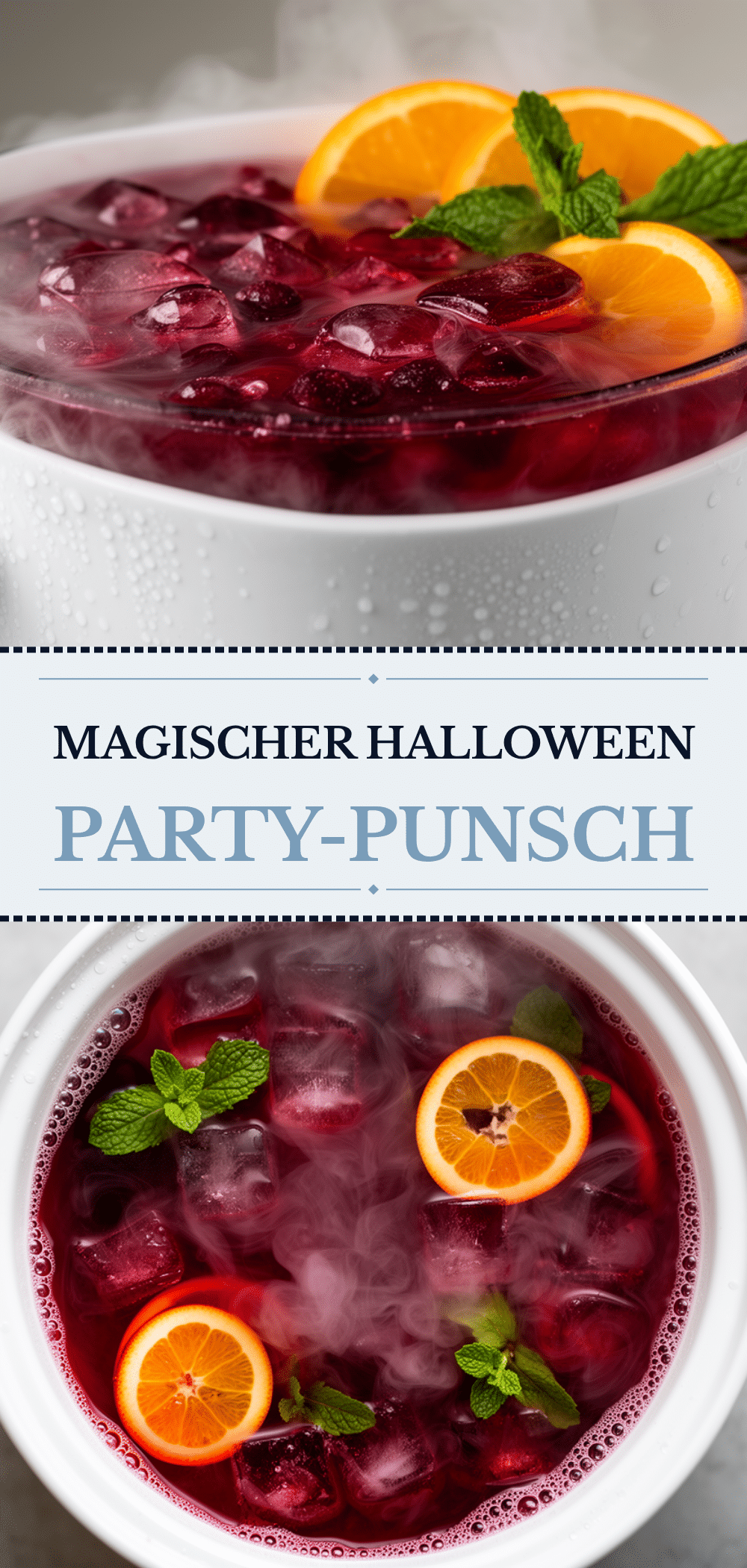 Halloween Party-Punsch mit Trockeneis-Effekt: 5 Min. Zauber 5 Halloween Party-Punsch mit Trockeneis-Effekt recipe