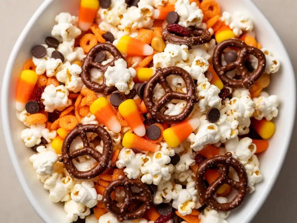 Halloween Popcorn Mix: 3 einfache Schritte 4 Halloween Popcorn Mix preparation steps