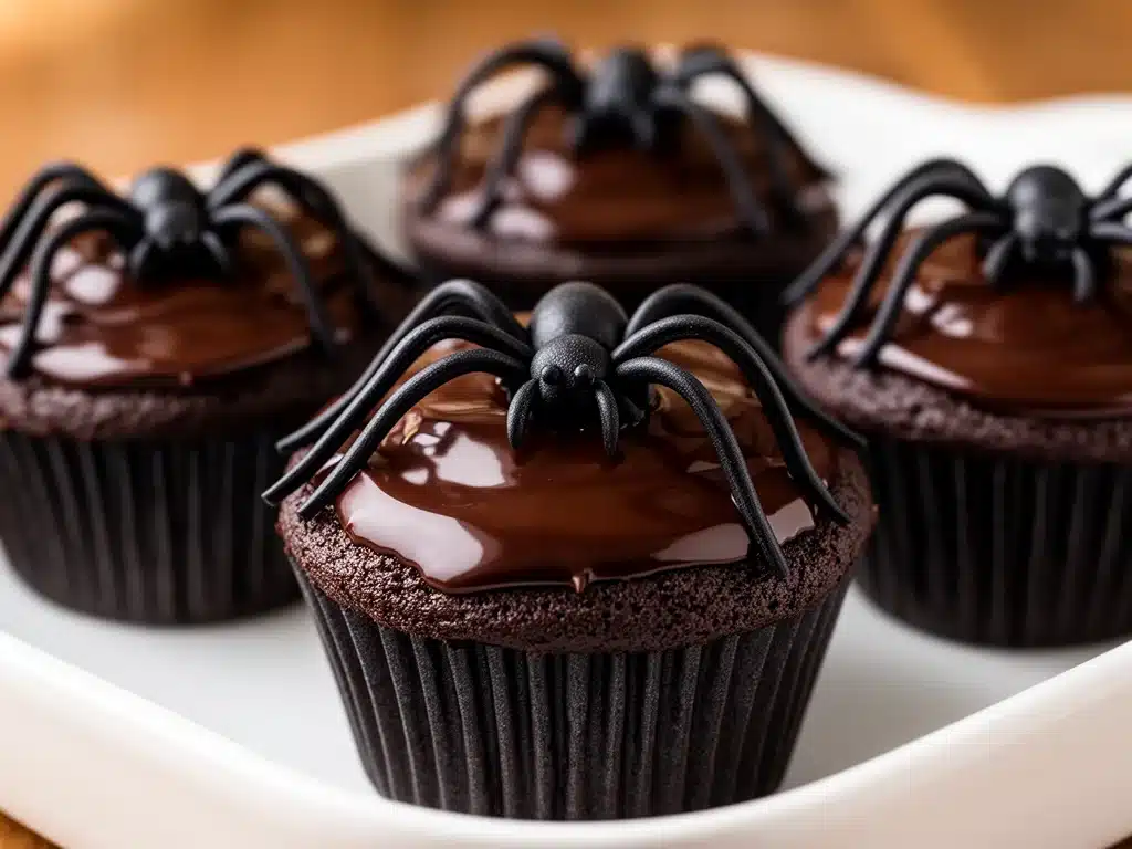 Halloween Spinnen-Cupcakes - featured image