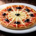 Halloween Spinnennetz-Pizza - featured image