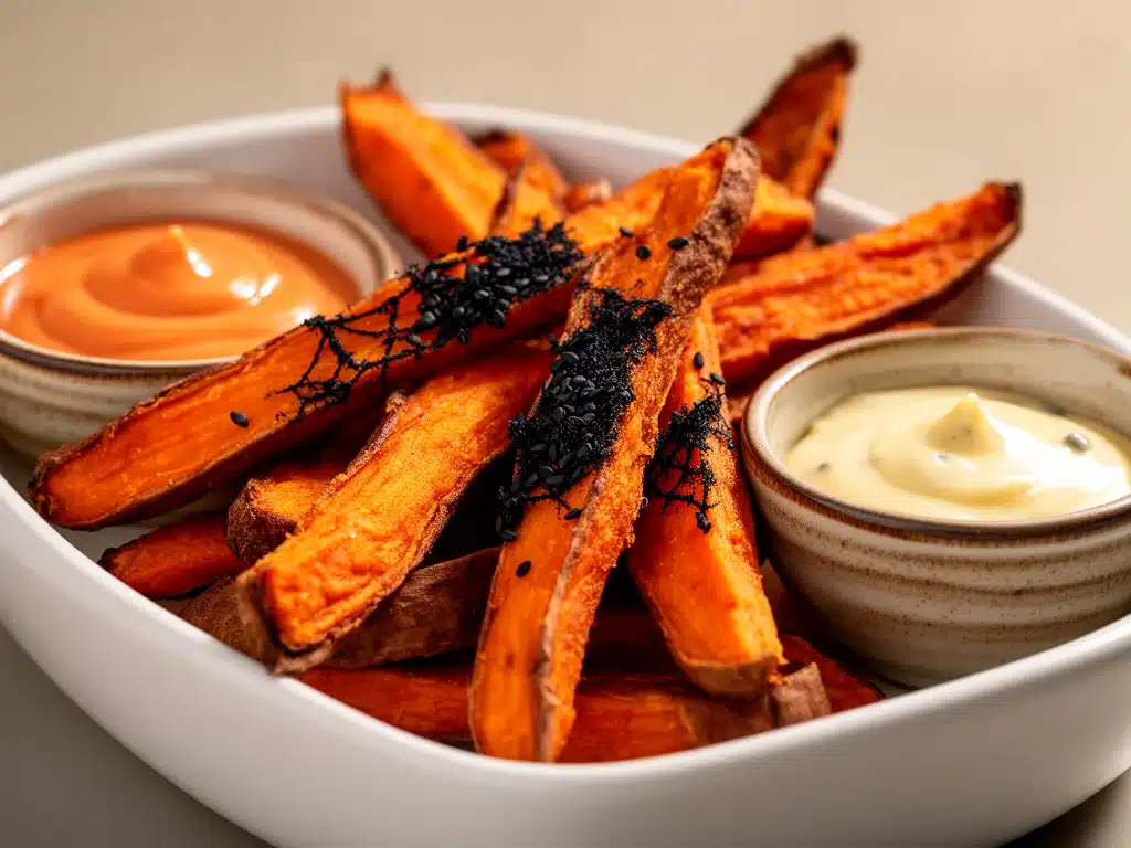 Halloween Süßkartoffel Fritten - featured image