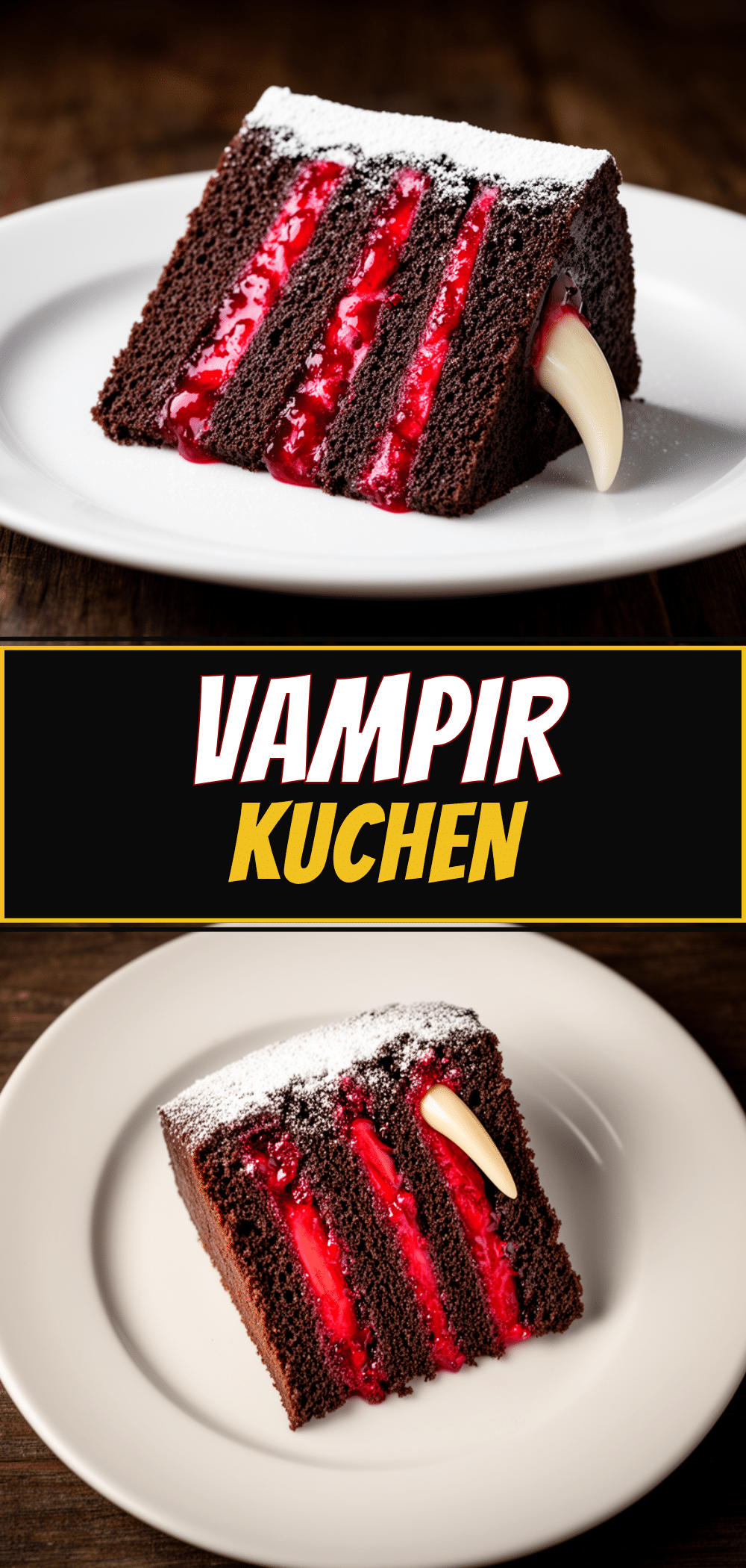 Halloween Vampir-Kuchen: Das Einfachste Rezept 5 Halloween Vampir-Kuchen recipe