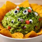 Halloween-Zombie-Guacamole mit Nachos - featured image