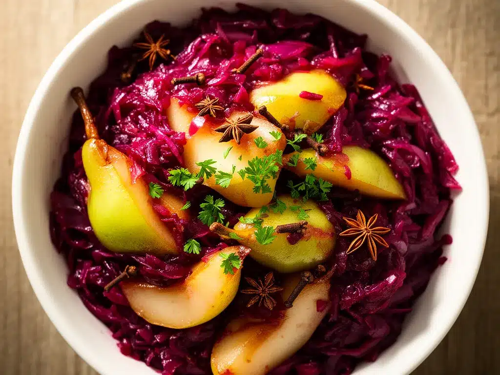 Herbstliche Birnen-Rotkohl-Pfanne: 3 Schritte für das perfekte Abendessen 4 Herbstliche Birnen-Rotkohl-Pfanne preparation steps