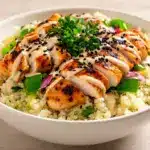Keto Blumenkohlreis-Bowl - featured image