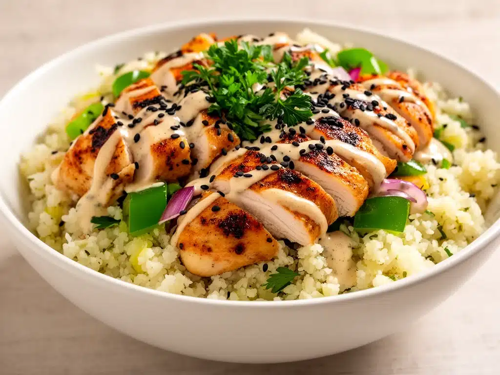 Keto Blumenkohlreis-Bowl - featured image