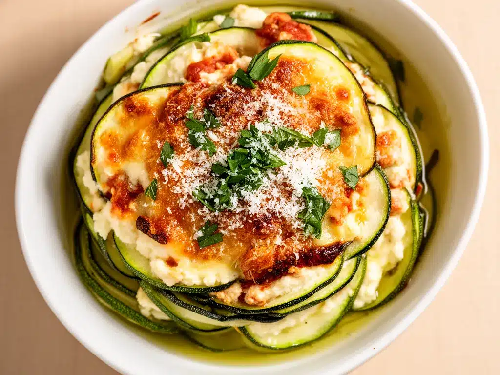 Keto Zucchini Lasagne: Die perfekte cremige Low-Carb Variante 4 Keto Zucchini Lasagne preparation steps