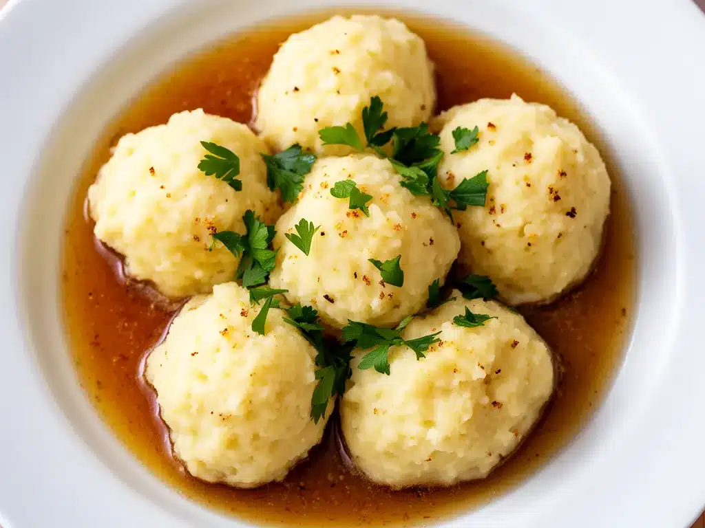 Klassische Kartoffelknödel mit brauner Butter: 3-Step Rezept 4 Klassische Kartoffelknödel mit brauner Butter preparation steps