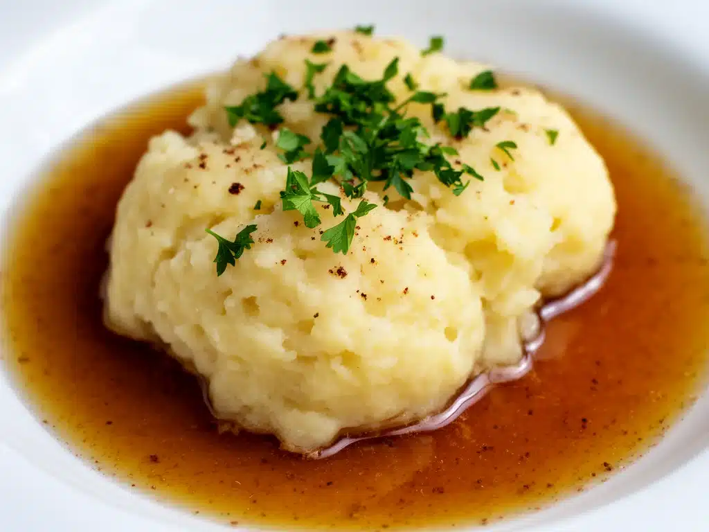 Klassische Kartoffelknödel mit brauner Butter - featured image