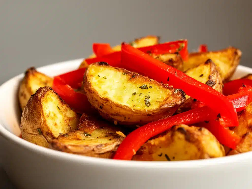 Knusprige Airfryer Kartoffelspalten mit Paprika - featured image