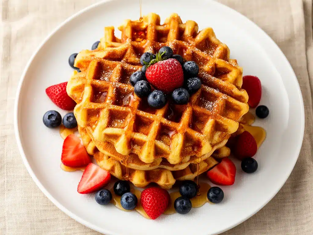 Knusprige Waffeln: Bestes Einfaches Grundrezept 4 Knusprige Waffeln preparation steps