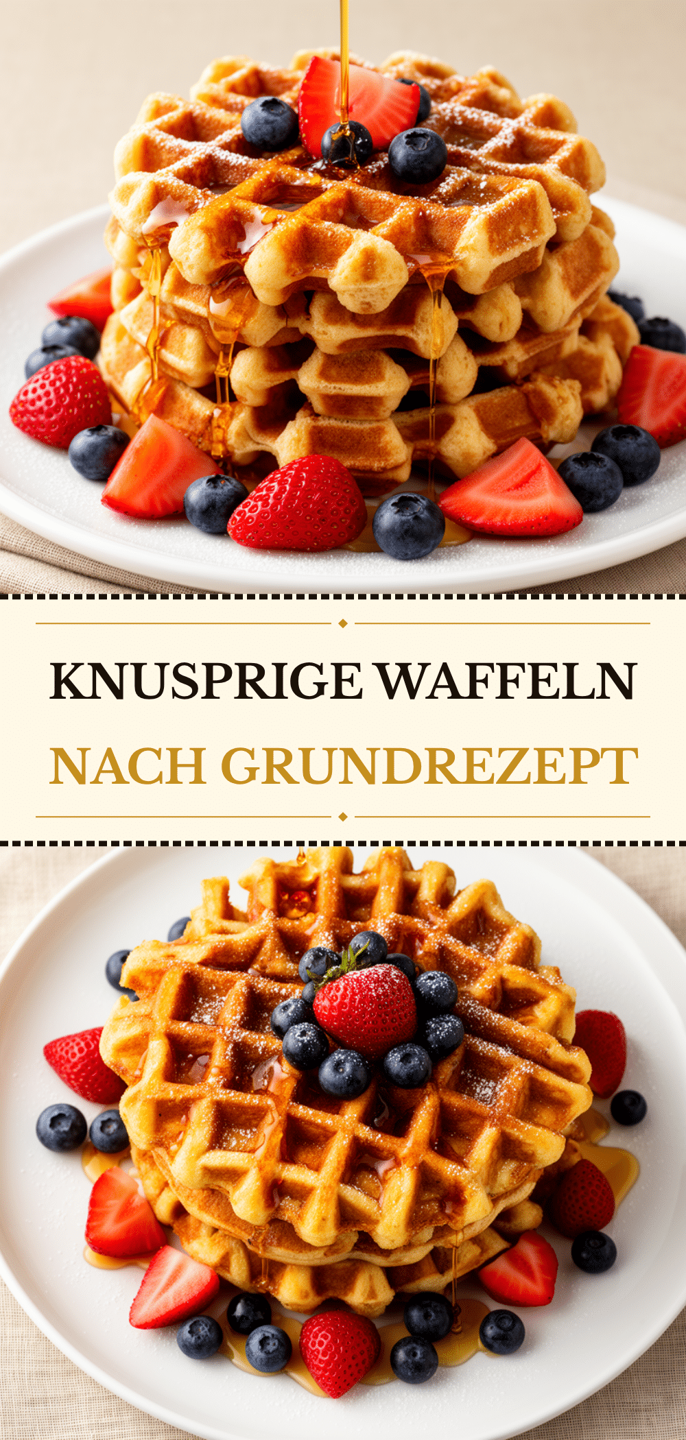 Knusprige Waffeln: Bestes Einfaches Grundrezept 5 Knusprige Waffeln recipe