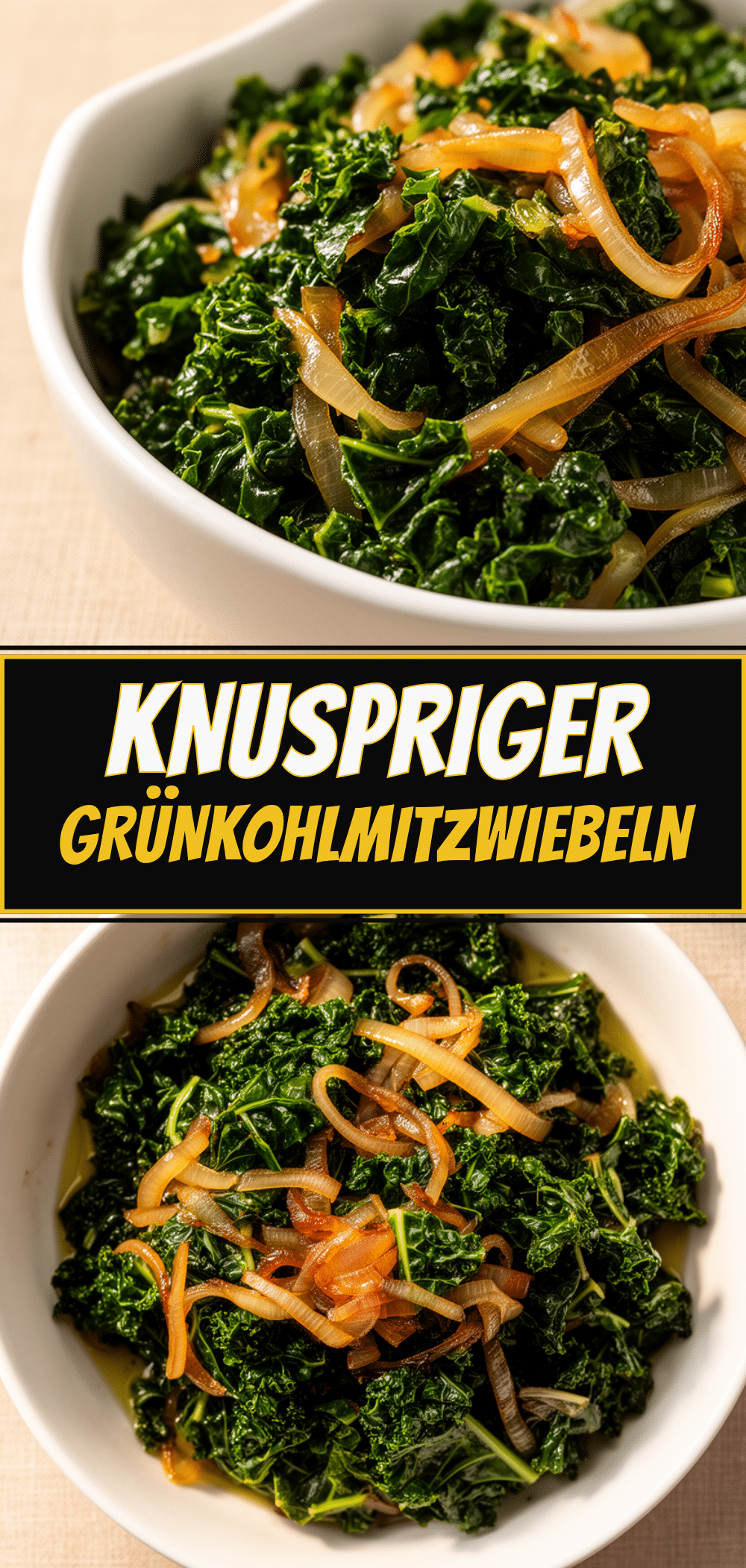 Knuspriger Grünkohl mit Zwiebeln: 15 Min. leichtes Rezept 5 knuspriger Grünkohl mit Zwiebeln recipe