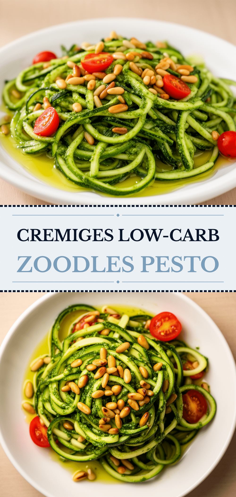Low-Carb Zoodles mit Pesto: In 15 Min. einfach machen 5 Low-Carb Zoodles mit Pesto recipe