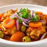 Marokkanisches Hähnchen-Tagine mit Aprikosen - featured image