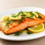 Ofenlachs mit Zitrone und Dill - featured image