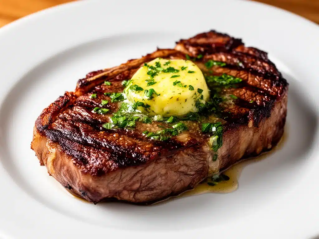 Perfektes Steak mit Kräuterbutter - featured image