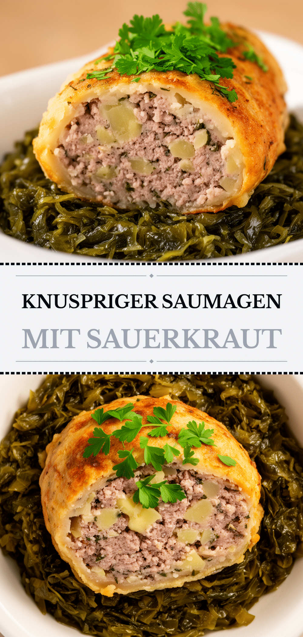 Pfälzer Saumagen: Einfachstes Rezept mit Sauerkraut 5 Pfälzer Saumagen recipe
