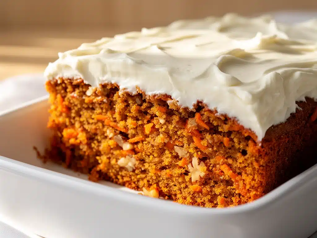 Saftiger Karottenkuchen mit Frischkäse - featured image