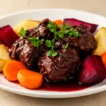 Saftiger Schmorbraten mit Rotwein - featured image