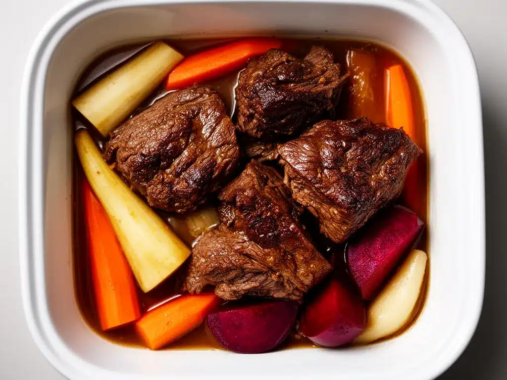 Slow Cooker Schmorbraten: 5-Sterne Rezept 4 Slow Cooker Schmorbraten preparation steps