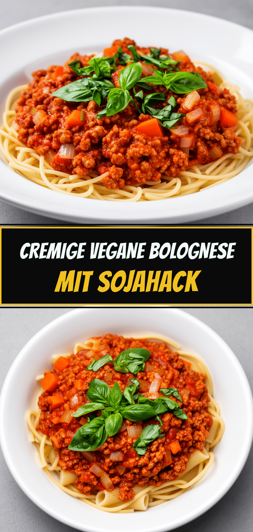 Vegane Bolognese mit Sojahack: 30 Min. Rezept 5 vegane Bolognese mit Sojahack recipe