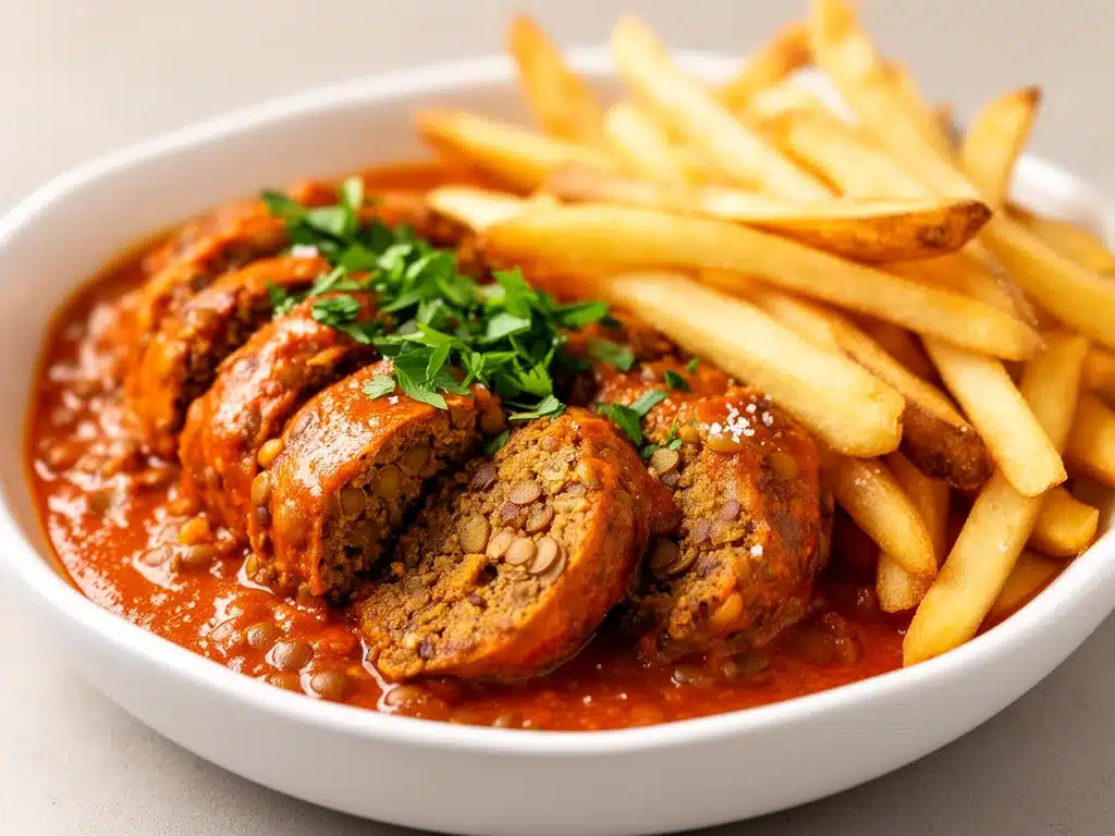 vegane Linsen-Currywurst - featured image