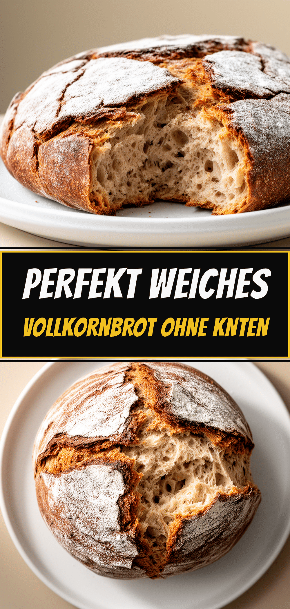 Weiches Vollkornbrot ohne Kneten: Perfektes Rezept 5 Weiches Vollkornbrot ohne Kneten recipe