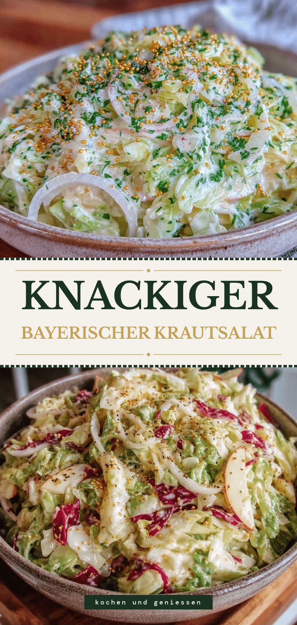 Einfacher Bayerischer Krautsalat: Der perfekte Apfel-Salat 5 Bayerischer Krautsalat mit Apfel recipe